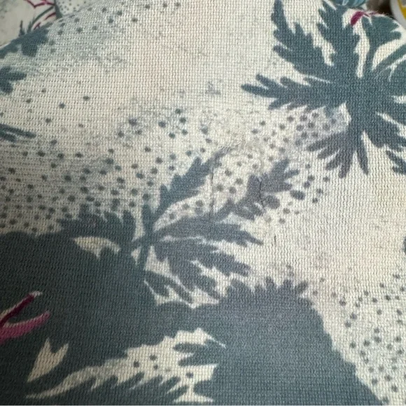 Vintage 70s Maxi Dress Hawaiian Tropical Short Sleeve Juniors Sz 11 Floral - Picture 8 of 12